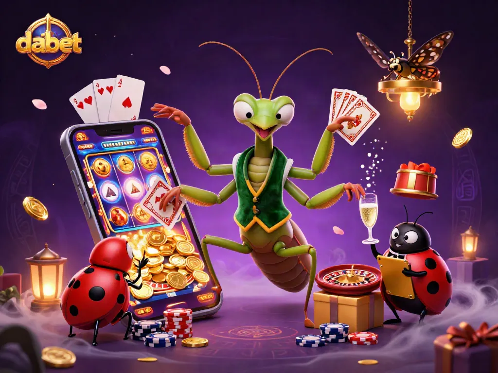 Engage with dabet's exciting games through vibrant visuals and dynamic casino elements.