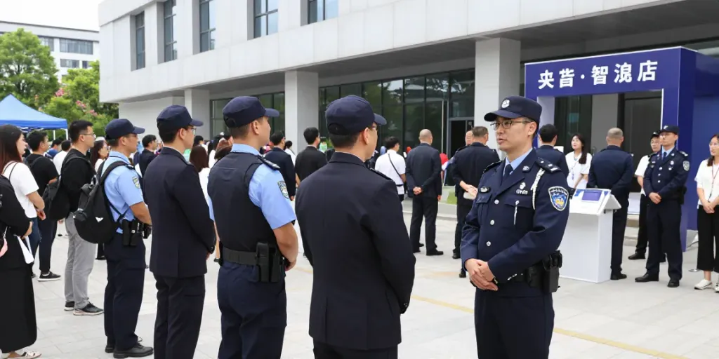 Security personnel providing reliable protection and control at a local event.