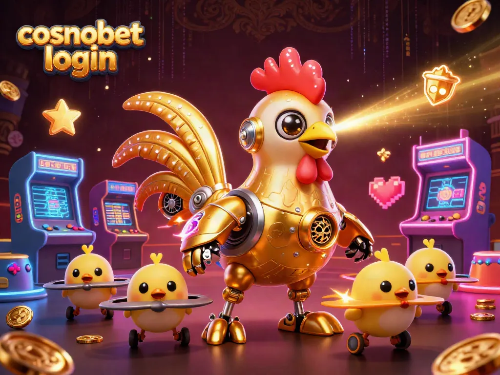 Experience seamless gaming with the vibrant cosmobet login interface, featuring animated colorful casino elements.