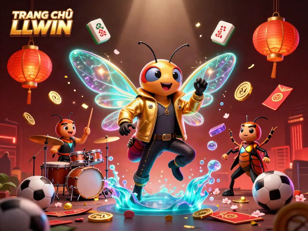 Experience the excitement of TRANG CHỦ LLWIN with vibrant characters and dynamic sports betting elements.