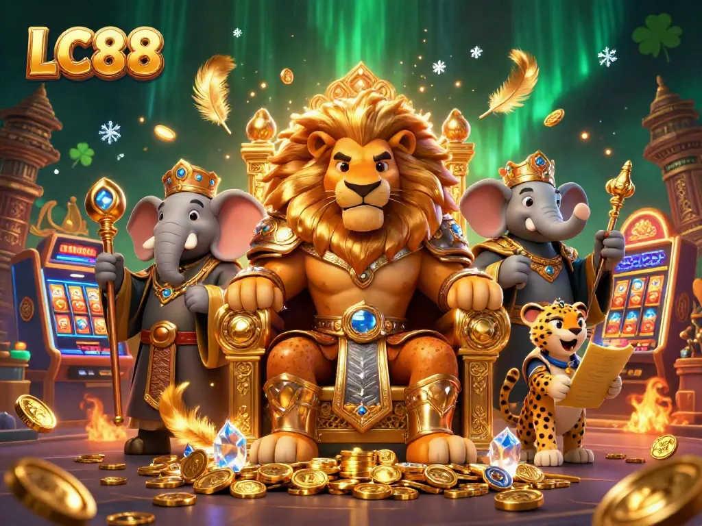 Experience thrilling gameplay at LC88 with vibrant characters and dynamic casino elements.