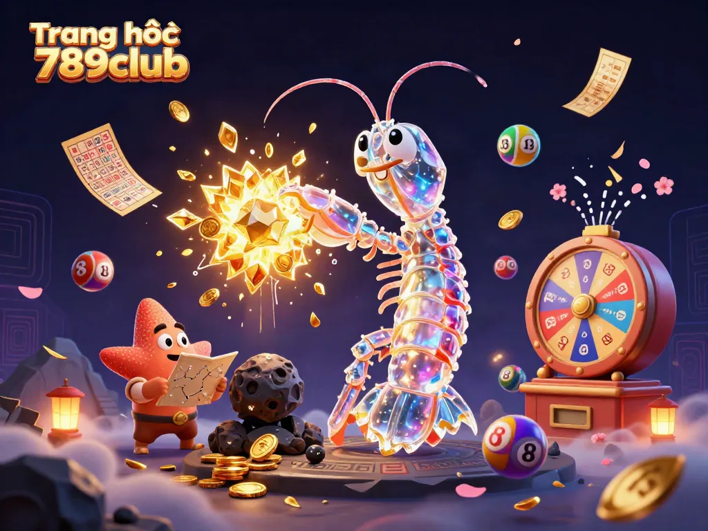 Experience the thrill on Trang chủ 789club with a samurai mantis shrimp amidst a burst of golden gems.