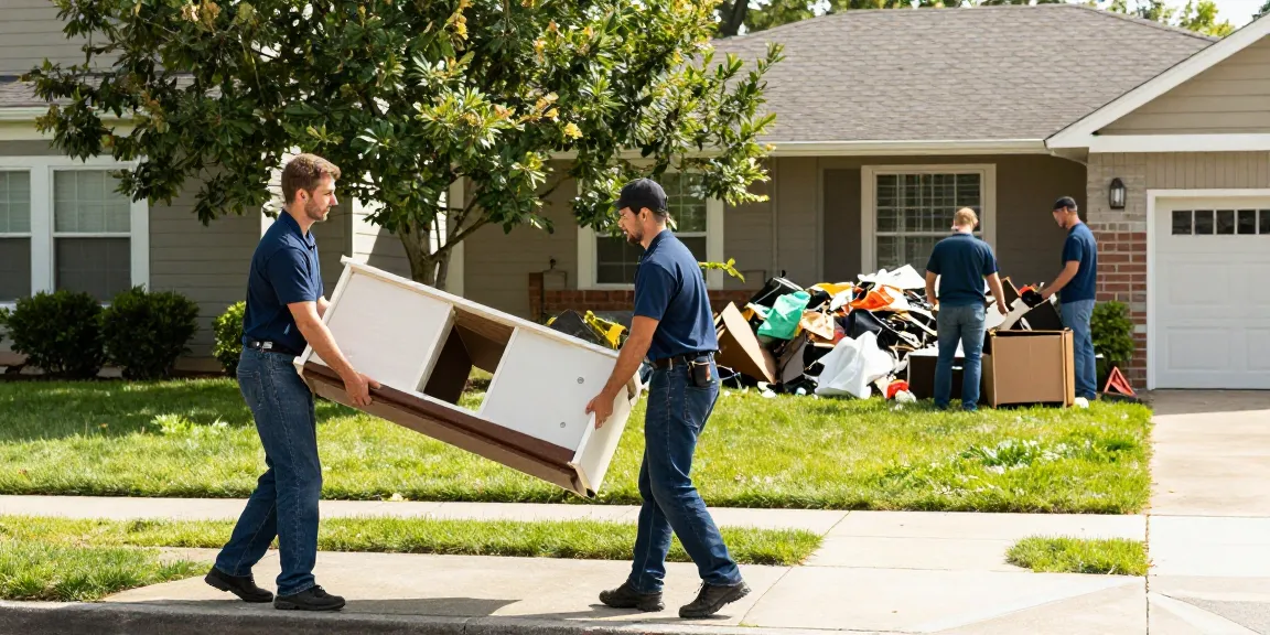 London house clearance team efficiently removing furniture and waste