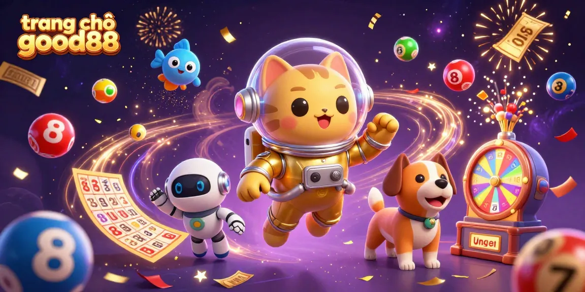 Play exciting games on trang chủ good88 while enjoying vibrant 3D casino illustrations with colorful elements.