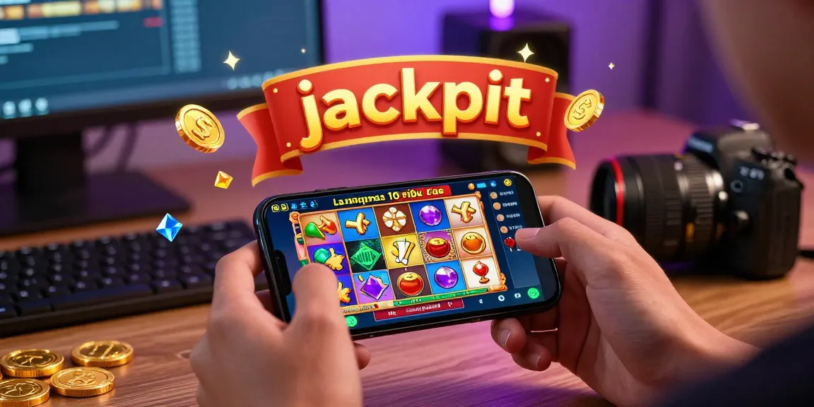 Situs slot deposit 10 ribu on a mobile device displaying vibrant slot game graphics and symbols of winnings in an engaging gaming environment.