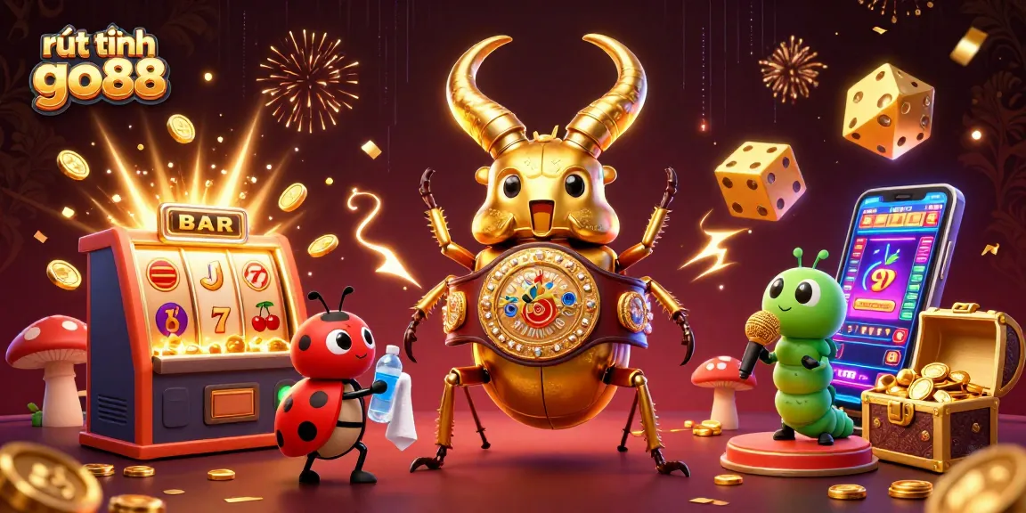 Experience sleek gameplay while rút tiền go88 with vibrant game symbols and golden rewards!