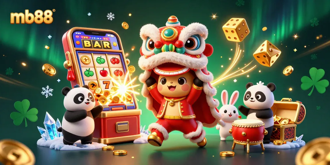 Win jackpots with engaging activities at mb88 featuring energetic lion dance and festive elements.