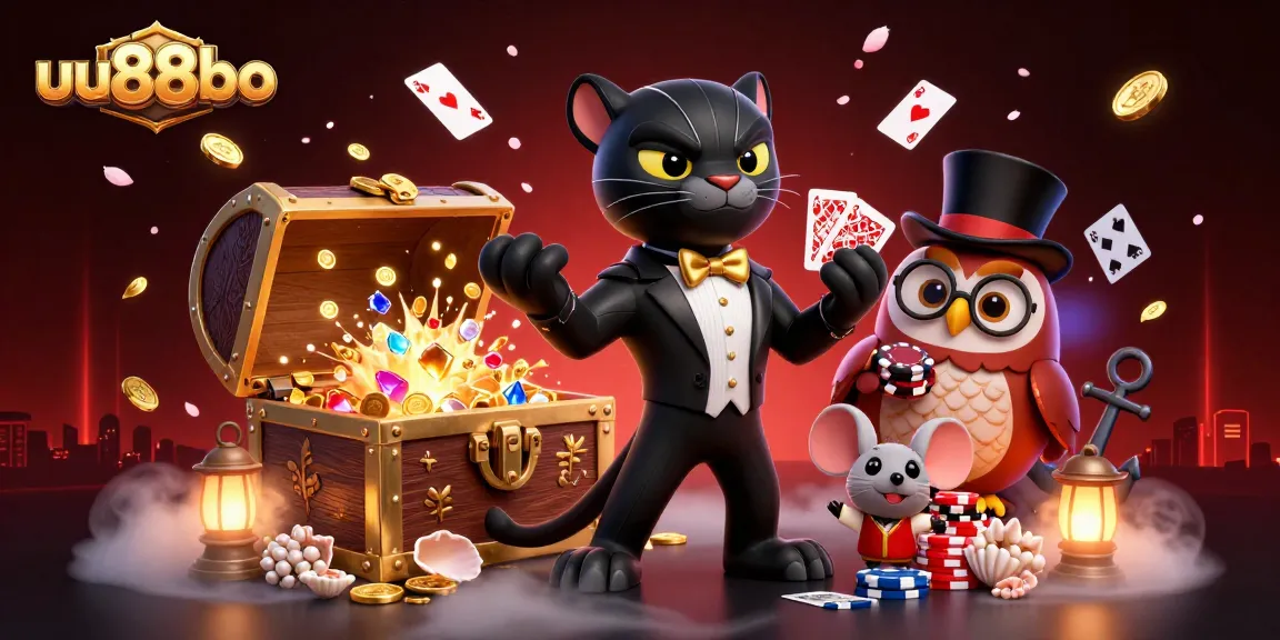 Play exciting casino games with uu88bo featuring elegant 3D characters and vibrant gambling elements.