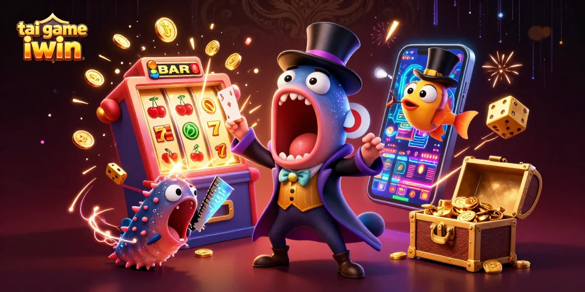 Engage in tai game iwin with a vibrant scene featuring animated sea creatures and rich casino elements.