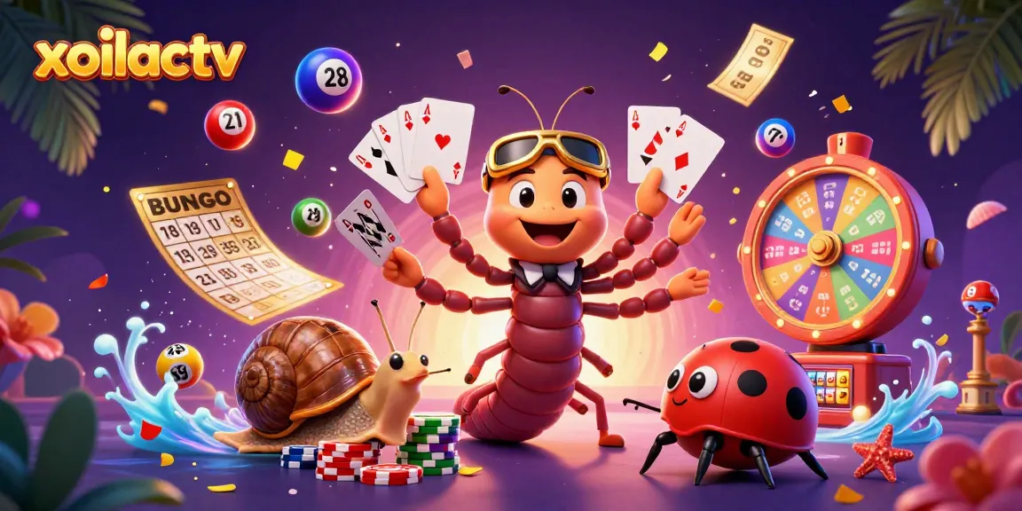 Engaging encounter on xoilactv with colorful lottery elements and animated characters creating excitement.