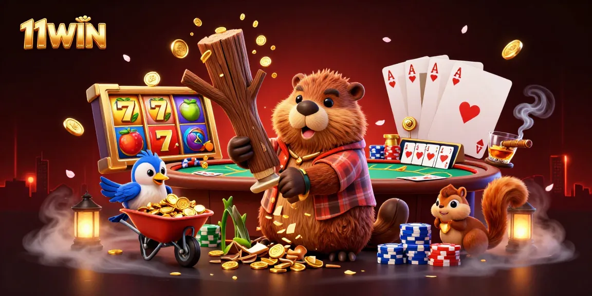 11WIN invites players to engage in a thrilling casino adventure with vibrant characters and lucky symbols.